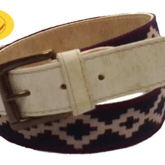 Cinturón reversible azul.