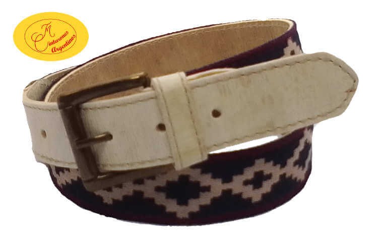 Cinturón reversible azul.