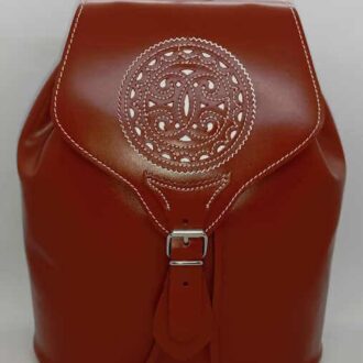 Mochila piel color natural